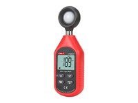 Mini Bluetooth Lux Light Meter Range: 0～9999Lux Resolution:1LUX, 10000LUX Resolution :10LUX, Luminance:10000FC, Sample Rate 0.5s, Overload Indication, MAX/MIN, Data Hold, LCD Backlight, Auto PWR OFF, Low Batt Indication, Tripod Mounting Hole [UNI-T UT383BT]