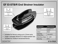 Strain Insulator - Ultra - Strain Ultra Insulator - Black {EI-STB/R} [EF EI-STB/R]
