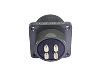 Circular Connector MIL-DTL-5015 Style Screw Lock Square. Flange Panel Receptacle 4 Pole #12 Contact. Female Solder. 23A 900VAC/1,250VDC (MS3102A20-4S)(97-3102A-20-4S) [XY3102A-20-4S]