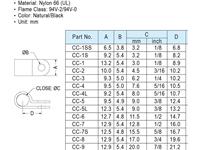 P Clip ID=3mm W=9,2mm Plastic [CC-1S]