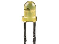 LED DIFF DOME 3MM FLASHING YELLOW 5MCD [L-36BYD]