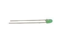 LED Diffused Dome 3mm Super Bright Green 40MCD [L-934SGD]