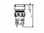 18x24mm Rectangular Push Button Switch Illuminated Momentary • IP40 • Solder • 1P [P1824M1S]