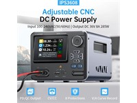 Programmable FNIRSI IPS3608 Prog DC Power Supply – AC Input 220 V, Adjustable 0–36 V/8 A (288 W) Output, Precision Digital Control, CV/CC Modes, Clear Display and Built-In Protection [FNIRSI IPS3608 PROG PSU 36V/8A]