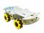 2 TIER 60MM ALUMINUM ALLOY MECANUM WHEEL CHASSIS- 25.5CM LONG X15CM WIDE. WITH 4 X 3-6VDC TT MOTORS [CMU 4WD MECANUM CHASSIS KIT-2]