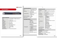 Hikvision Smart Managed 16 port × 100 Mbps PoE RJ45 Ports, 2× Gigabit Combos, IEEE 802.3at/af Standard for PoE Ports [HKV DS-3E1318P-EI]