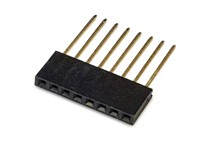 Arduino Stackable Header. Socket SIL 8Way Straight PCB 2,54MM Pitch Pin Length=15MM (Also Used On Arduino And Raspberry PI) [705080-15MM]