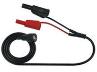 Test Cordset - BNC Male Plug  - 1,2M - 2 Shroud/Stackbl 4mm Banana Plugs  - CATI-500V/CATII 3A/150V (Cable RG58/50ohm) [XY-BNC-AL-4S/S]