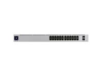 Ubiquiti UniFi-Switch Gen2, 24 Port with 400W PoE, 2x1/10G SFP+ Ethernet Port, Switching Capacity:88 Gbps, Forwarding Rate: 65.472Mpps, 100-240VAC, 50/60 Hz, USP RPS DC Input: 52VDC, 7.69A; 11.5VDC, 2.61A, 442.4x285.4x43.7mm, 4.39kg [UBQ USW-PRO-24-POE-GEN2]