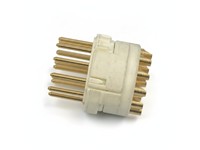 Circular Connector M23 Signal Male Solder Insert - 17 Pole, for 17x 1mm Contacts - 8A @ 400VAC Max. [7001917103]