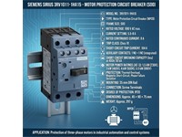 Circuit Breaker Size S00 For Motor Protection, CLASS 10 A-release 5.5...8 A N-Release 104 A 1 NO+1 NC Transverse Screw Terminal Standard Switching Capacity [3RV1011-1HA15]