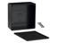 Polystyrene Enclosure with Flange Lid 120X120X59mm Black in Colour [1591USBK]