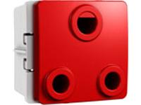 16 Amp Dedicated Unswitched Socket Outlet Module (Horizontal Split Earth) (Red) [V202RD]