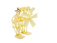 Science Museum Toy, wind or electric powered robot. Using gears, drives & shafts understand the principle of mechanical transmission and the significance of rational use of wind energy through experiments. Ages 8+ [EDU-TOY WIND ROBOT]