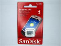 SANDISK  4GB MICRO SD HC4 CARD [MICRO SD CARD 4GB+ADP-SANDISK#TT]
