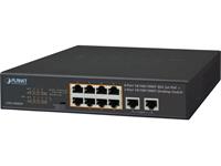 PLANET 8 PORT 10/100/1000T 802.3at POE + 2 PORT 10/100/1000T 120WATTS UNMANAGED [GSD-1008HP]