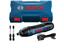 Bosch GO Cordless Screwdriver Kit, 3.6V Torque 2.5/5/- Nm, 0 ~360rpm, Chuck Capacity:6.35mm, Clutch Torque:0.2- 5Nm, Batt:LI-ION 1.5AH, Sound Pressure Level:70dB(A), Max Screw Diameter:5mm, Incl:Screwdriver Bit PH1 & PH2 - Case & Micro USB Cable [06019H2100]