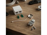 Modular Socket Box 8-8 Hi Q With 2 Entry/1SO [MOD SOC RJ45 SURFAC]
