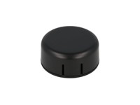 ABS Plastic Miniature Enclosure - Snap-Fit / Wall-Mount Round 45x20mm Unvented IP30 - Black [1551SNAP11BK]