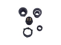 Circular Connector Plastic IP67 Waterproof Bayonet Lock Male Cable End Plug 4 Pole 5A/250VAC 4,5-6,5mm Cable OD -40 - 105° [DF04MCC-KLS7001]