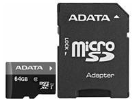 MICRO SD CARD 64GB + ADAPTOR CLASS 10 10MB/s SDXC [MICRO SD CARD 64GB+ADPT-ADATA]
