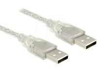 USB Cable Type A Male / A Male 1.8M [USB CABLE 1,8M AM/AM VCOM]