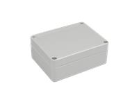 PLASTIC WATERPROOF ABS ENCLOSURE ,140g ,RATED  IP65 ,SIZE :115X88X47 MM ,3MM BODY THICKNESS , IMPACT STRENGTH RATING IK07 ,BOX BODY AND COVER FIXED WITH  STAINLESS SCREWS ,SILICONE FOAM SEAL,INTERNAL LUG FOR CIRCUIT BOARD OR DIN RAIL TRACK . [XY-ENC WPP15-01 MS]