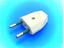 AC 2PIN POWER PLUG ROUND 4MM 2,5A 250V [AC PLUG 2P]