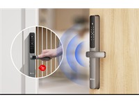EZVIZ Smart Dual-Sided Fingerprint Door Lock, Metallic Grey, Unlocking Method: Passcode / Proximity Card / Mechanical Key (for Emergency), 2.4GHz WiFi, luetooth, Lift-Up Lock Body, Lock Cylinder:2885/3585, IP65 (Front/Rear Panel) [EZVIZ CS-DL06 PRO]