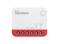 A Compact ZIGBEE 3.0 Curtain/Roller Shutter Controller for 100–240 V Motor Loads up to 1 A, Enabling Precise Percentage Positioning, Scheduling, Calibration, ZIGBEE Mesh Repeater Support, and Hub‑Based APP/Automation Control. Needs a ZIGBEE Hub [SONOFF MINI-ZBRBS CURTAIN SWITCH]