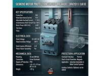 Circuit Breaker Size S00 For Motor Protection, CLASS 10 A-release 7...10 A N Release 130 A Screw Terminal Standard Switching Capacity [3RV2011-1JA10]