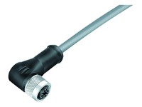Cordset M12 A COD Female Right Angled Connector 8 Pole Screw Lock - 2M PVC Shield Cable IP68 [77-3534-0000-20708-0200]