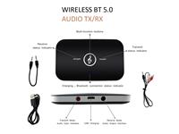 Wireless Bluetooth 5.0 Audio Transmitter And Receiver. Stream Audio from non Bluetooth Device such as PC or TV, to your Bluetooth Headphones using this device. [WIRELESS BT 5.0 AUDIO TX/RX]