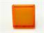 18x18mm Orange Square Translucent Lens [T1818OR]