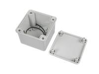 Plastic Waterproof ABS Enclosure, 195g, Rated IP65, Size : 120x120x90 mm, 3mm Body Thickness, Impact Strength Rating IK07, Box Body and Cover Fixed with Plastic Screws, Silicone Foam Seal, Internal Lug for Circuit Board or Din Rail Track. [XY-ENC WPP3-02 PS]
