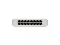 Ubiquiti UniFi Lite 16 Port Gigabit 8PoE, PoE Budget:45W, Max Power Consumption:15W, Ethernet Ports:16x10/100/1000, Operating Temperature:-15~40° C, PoE Output:802.3af/at on Ports 1~8, 100~24VAC [UBQ USW-LITE-16-POE]