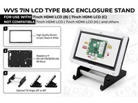 Bicolor Case for 7Inch LCD. Only for use with 7Inch HDMI LCD Type B AND Type C [WVS 7IN LCD TYPE B&C ENCL STAND]