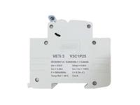 Veti Mains Circuit Breaker (MCB) 1 Pole 25A 50-60HZ 3KA 415V DIN Rail C-Curve Single Pole Thermo Magnetic [V3C1P25]