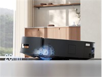 Ecovacs Smart Robot Vacuum, Suction:24,800Pa, ZeroTangle 3.0, OZMO Roller, TruEdge , Bin/Bag Capacity:3L , Clean Water Tank:4L, Dirty Water Tank:2.2L, Battery:6400mAh, AIVI 3D 3.0 Technology, Rotation speed:220 RPM, 353×351.5×98mm, 12.8kg [ECOVACS DEEBOT T80S-OMNI-BK]
