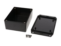 ABS Enclosure 112X84X41MM Flanged Lid [1591XXSFLBK]
