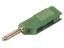 BANANA PLUG 4MM 30A 30VAC / 60VDC CAT I SCREW CONNECTION  - GREEN (930729104) [BSB20KGN]