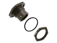 Circular Connector MIL-DTL-26482 Series 1 Style Bayonet Lock Bulkhead Receptacle Male 10 Pole #20 Contacts. Solder. 7,5A 600VAC/850VDC (MS3114A-12-10P)(85107A1210P50) [PT07A-12-10P]