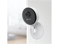EZVIZ Smart Home WiFi Camera 1080P, 12m Night Vision, 1/3"CMOS, H2.65, 3D DNR, Two-Way Talk, Motion Detection, Micro SD Card Slot (Max 256GB), Three Sound Alert Modes, 5V1A, MAX3W [EZVIZ CS-C1C-F0-1E2WF]