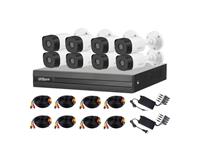 Dahua 8CH WizSense DVR Kit - Includes:1 x 8CH 1U Penta-Brid DVR 1 SATA Port Up to 6TB (Excludes Hardrive) Supports HDCVI/AHD/TVI/CVBS/IP Video Inputs - 8x HDCVI Bullet Cameras 2MP 3.6mm Lens 20M IR - 8 x Power Cables 15meter - 2 x Desktop PSU 12VDC [DHA XVR1B08-I/8-B1A21P 3.6MM KIT]