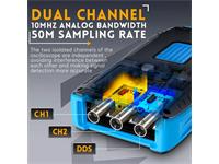 2C23T Is A 3 In 1 Digital Oscilloscope. It Looks Like A Smart Meter With A Unique Appearance. It Comprises Of A 10MHz 2CH Oscilloscope, A 2MHZ Signal Generator And A Multimeter. It Has A Built In 3000MAH Battery [FNIRSI DSO2C23T DUAL CH 10MHZ]