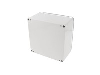 Polycarb Enclosure 160 x 160 x 90mm Clear Lid Grey Body IP66 [1554S2GYCL]