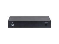Dahua 10 Port Cloud Managed Desktop Switch with 8 Port POE 10/100 Mbps & 2xRJ45 10/100/1000 Mbps Uplink Port, Port-based VLAN, PSU:54VDC 2.22A, MAC Table Size:8K, Common Mode:4 kV, Differential Mode: 2kV, 1.25kg, 190×106×30mm [DHA CS4010-8ET-110]