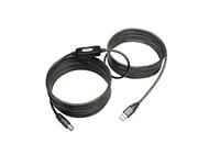 USB 2.0 ACTIVE REPEATER EXTENSION CABLE , 10 METER .2 X REPEATER PCB'S.GREY PLASTIC SLEEVE. [XFF USB ACTIVE REPEATER 10M PST]