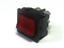 Large Illuminated Rocker Switch • Form : 2A-DPST(NO) With Lamp • 6A-250 VAC • Solder-Lug • 24x21mm • Red Curved Actuator • Marking : None [H8653VBNRD]