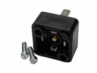 Valve Connector - Cube Female DIN43650-C - 3 Pole + Earth 6A 250VAC/VDC -40deg.C to +125deg.C to achieve IP65 BLACK (933111100) [GSSNA300 BK]